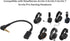 3.5mm Audio Cable Adapter for Arctis 3 5 7 Pro, Compatible with SteelSeries Arctis 3 Arctis 5 Arctis 7 Arctis Pro Gaming Headsets, Good Conductivity Male to Female Conversion Cable, 0.12 meters