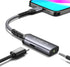 JSAUX USB C to 3.5mm Headphone and Charger Adapter, 2-in-1 AUX Mic Jack with PD 60W Fast Charging for iPhone 15 Pro