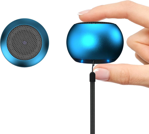 2-Pack Portable Mini Bluetooth Speakers, Wireless Micro Speakers for Phone/PC/Tablet, Rechargeable Battery