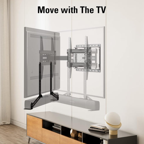 Mounting Dream Soundbar Mount Bracket - Fits Most Sound Bars Up to 15 Lbs, Mounting Above or Under TV, MD5420