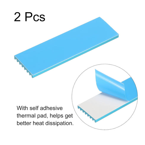 MECCANIXITY 2 Pack M.2 2280 Nvme SSD Heatsink Cooler with Thermal Pad, Alloy Aluminum Cooling Sink for Laptop