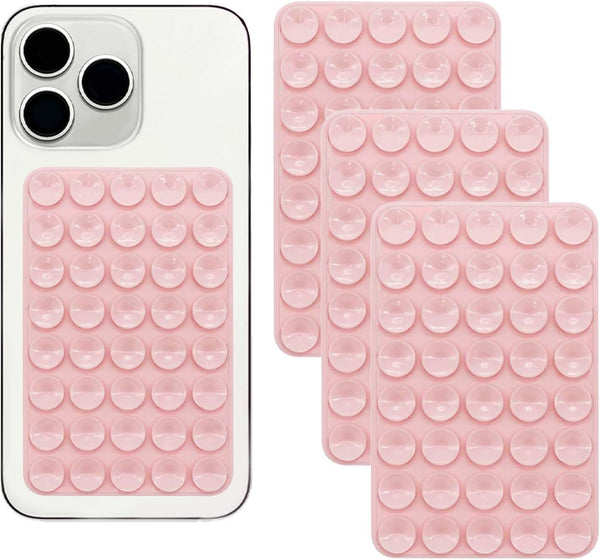 Generic 3 Pieces Suction Cup Phone Case, Silicone Suction Phone Case Mount, Adhesive