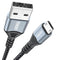 FEMORO 6ft Micro USB Cable, USB Type A to Micro USB 2.0 Charger Cables for Data Transfer & Charging, Braided Compatible