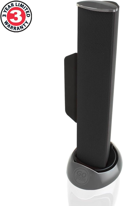 GOgroove SonaVERSE USB Speakers for Laptop Computer - USB Powered Mini Sound Bar with Clip-On Portable External Speaker