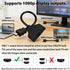 Flsazrx 1 2 1 2 Hdmi Splitter in Out Adapter Cable -HDMI Splitter Male to Dual HDMI Female to Way for HD, LED, LCD, TV