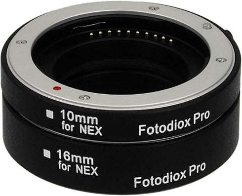 Fotodiox Pro Automatic Macro Extension Tube Kit for Sony E-Mount (NEX) Camera System