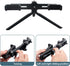 SnowTing Dual Phone Holder with Desk Tripod, Black Adjustable Universal Smartphone Stand for Video Recording Vlog Live