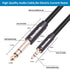 2pack 1/8 1/4 Cable,6.35mm 1/4" 3.5mm 1/8" 10Ft(3m) Smithok to Stereo Audio Male to Male TRS Bidirectional Stereo Audio