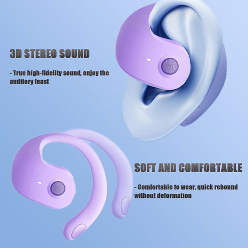 Earphone Wireless Bluetooth, OWS Hanging Bluetooth 5.4 Earphones, Open Ear Headset Ball, Portable Comfortable HiFi Sound