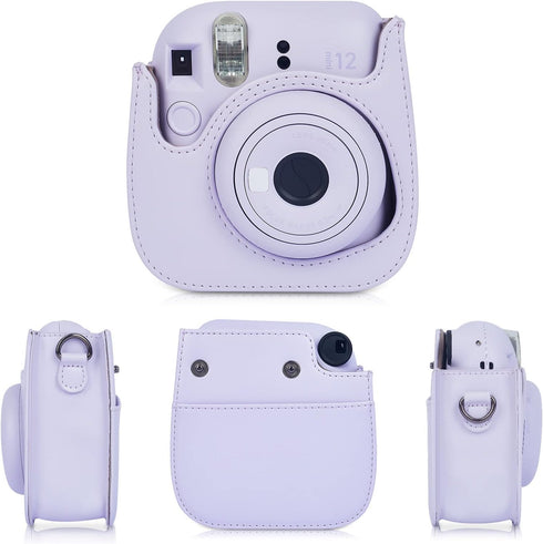 Leebotree Instant Mini 12 Camera Accessories - Compatible with Fujifilm Instax Mini 12, Includes Case, Album, and