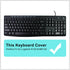 Keyboard Skin for Logitech K120 & MK120 Ergonomic Desktop USB Keyboard - US Layout, Waterproof, Anti-Dust