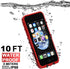 Diverbox Waterproof Case for iPhone SE 2020/iPhone 8, Shockproof IP68 Full-Body Cover with Screen Protector, Bright Red