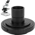 Zyyini Microscope Lens Adapter, Aluminium Alloy Black 23.2mm T-Mount for Nikon F-Mount SLR Camera, Biological Microscope