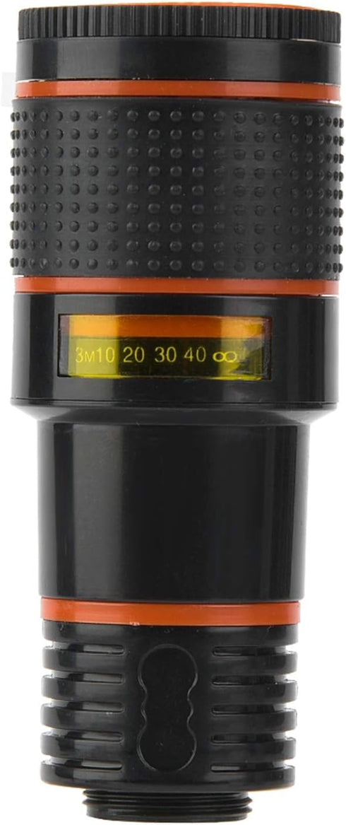 Telescopic Phone Objectif, Clip On Lens Zoom, 12X Telephoto Lens Kit for Mobile Phone and Tablet