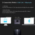 Foldable Bluetooth Travel Mouse - Wireless Portable 2.4G Arc Mouse for Laptop with Carry Bag