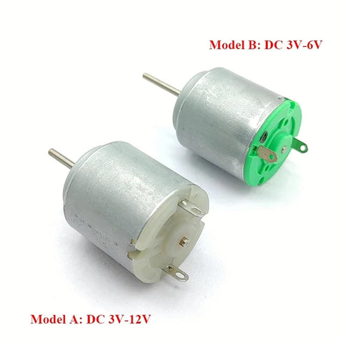 ILQMEHV 1PC R260 3V-6V 3V-12V 24mm 3V-12V_Other) Mini Electric Motor / High Speed Micro Round Motor Long Shaft DIY Toy