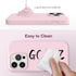 GONEZ Hot Pink iPhone 14 Pro Max Case, Liquid Silicone, Magsafe Compatible + 2X Screen & Camera Lens Protectors.