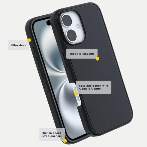 OtterBox 16 Symmetry Packaging iPhone (Only) - Series+ Case - Autumn Rust (Red) - Snaps to MagSafe - Ultra-Sleek