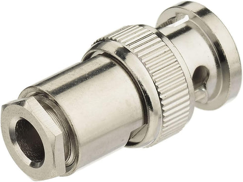 Eightwood BNC Male Plug Solder Clamp Connector 10-Pack Compatible with RG58 RG142 LMR195 Coax Cable