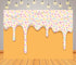 CORFOTO 10x8ft Fabric Dripping Ice Cream Backdrop White Cream Colorful Sprinkles Melting Texture Photography Background
