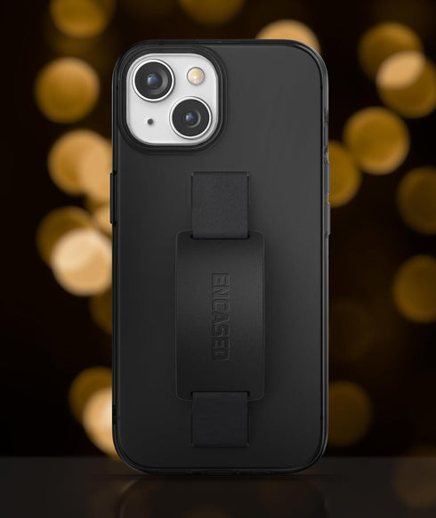 ENCASED 15 (2023) Hand Strap Grip Case, Designed for iPhone Case with Finger Loop Comfortable Silicone Phone Holder