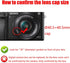 40.5mm Metal Lens Hood & Lens Cap for Sony A6600 A6400 E-Mount 16-50mm Lens, Nikkor 10-30mm Lens (1+1 Pack)