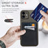 Phone Card Holder for Back of Phone, Leather Phone Wallet Stick On, Credit Card Holder for Phone Case Compatible with