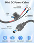 GELRHONR DC5521 18AWG 5.5x2.1MM 8MM 30A 10FT Mini to O Ring Extension Cable, DC to Eyelet Direct Battery Power Cable