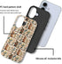 Generic 16,Embroidery Case for iPhone Floral Bookshelf Phone Case Slim Silicone Shockproof Cover for Girls WomenGlossy