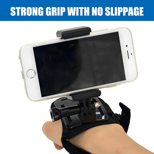 2 Pack Universal Smartphone Holder with GoPro Style Mount for Any Phone, Compatible with iPhone, Samsung, Google