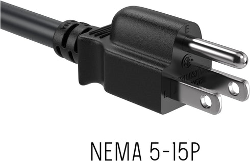 Cable Leader 4ft 18 IEC320 C13 5-15P, AWG Universal Power Cord to NEMA Extension Power Cord, Compatible with Computers