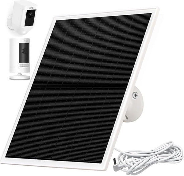Solar Panel Charger for Ring Camera - 10W Compatible with Stick Up Cam Battery and Spotlight Cam Battery