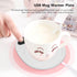 Adjustable Electric Beverage Heater for Ceramic Coffee Cups - USB Mug Warmer (White)