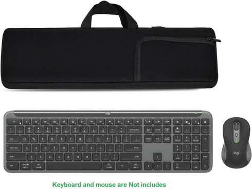 Keyboard Carrying Case Shockproof Protection Sleeve Pouch Bags for Logitech MK955,K950 Signature Slim Wireless Keyboard and Mouse Combo