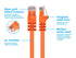 Monoprice Cat6 Ethernet Patch Cable, Snagless RJ45, 2 Feet, Orange, 550MHz, 24AWG