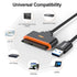 FEMORO SATA to USB 3.0 Adapter, SATA III 5Gbps Data Transfer Converter Cable for 2.5 Inch SSD