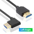 8K 90 1FT, 48Gbps 2.1 PS5 Duttek Degree HDMI Cable Left Angle Short HDMI Cord, Ultra Thin Flexible Slim Compatible