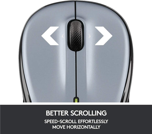 Logitech M325 Wireless Mouse with Designed-For-Web Scrolling - Light Silver