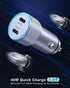 iPhone Car Charger, Dual USB C Fast Charger, 40W Type C Car Fast Charger with 2 Pack 3.3ft Lightning Cable for iPhone