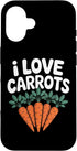 Vegetable Enthusiast Carrot Lover I Love Carrots Vegetable Humor Case for iPhone 16