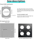 USB 3.0 D Panel Mount Solderless Connector, Female to Female Coupler Socket Pass Through Adapter, Speed 5Gbps