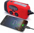 FM/AM/NOAA Weather Radio Mini Emergency Survival Hand Crank Solar Portable with 3 LED Flashlight
