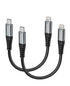 Dasku 1FT USB C to Lightning Cable, 12 inch iPhone Charging Cable, Short Fast Nylon Braided USBC iPhone Charger Cord