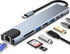 USB C HUB - 8 in 1 USB C Adapter with 4K HDMI, 100W PD, USB 3.0, RJ45 Ethernet, SD/TF Card Reader