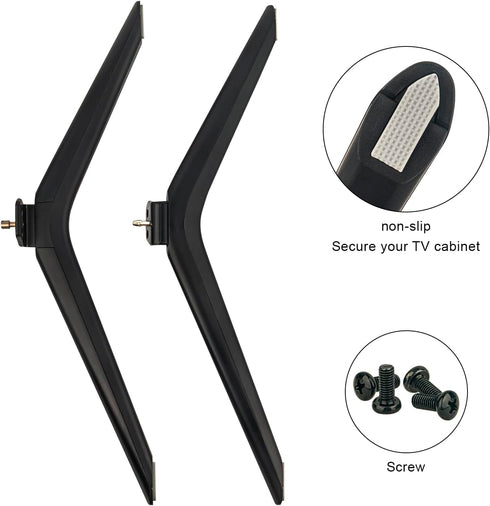 AIDITIYMI 1852-L 1852-R 75R6E3 75A53FUA HU75A6170FUWR 75 Inch 4K 2020 TV Base Stand, TV Stand Legs Replacement