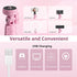 UBeesize 12'' Selfie Ring Light with 62’’ Tripod Stand for Video Recording, Live Streaming, Compatible with Phones, Pink