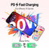 iWALK USB-C Portable Charger 4800mAh with Colorful Pattern, 20W PD Fast Charging Small Power Bank for iPhone, iPad, Pink