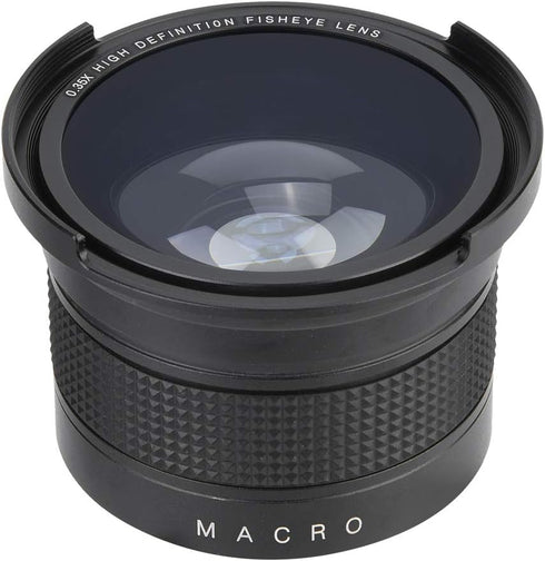 Fisheye Konverter, Minolta 52mm 0.35X Universal Wide Angle Fisheye Lens with Caps Pouch