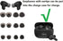 Replacement Ear Tips Compatible with JBL Vibe 200TWS Earbuds, Silicone Ear Buds Ear Cap Ear Plug Eartips Replacement for JBL Earbuds,S/M/L 3 Size 6 Pairs,Black 512