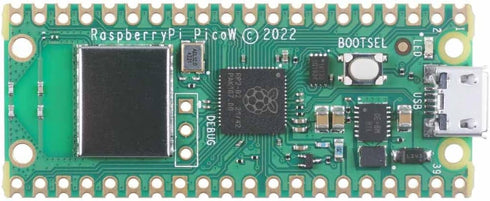Raspberry Pi Pico W, Raspberry Pi RP2040 chip, Wi-Fi & Bluetooth 5.2 Supported, Beginner-Friendly Microcontroller